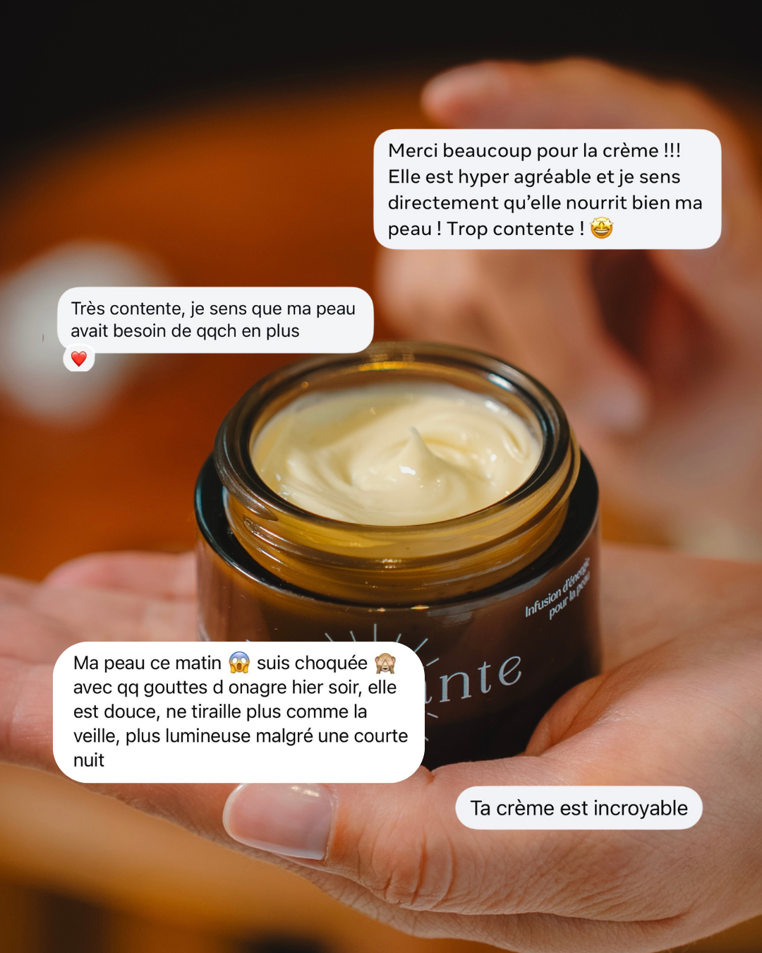 crème visage naturelle peau sensible hydratante Inspirante