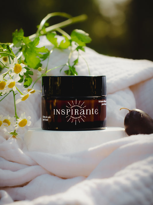 crème visage naturelle peau sensible hydratante Inspirante
